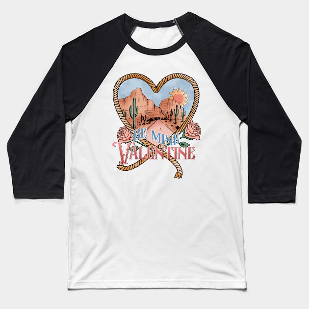 Lasso Heart Valentine Baseball T-Shirt by Nova Studio Designs